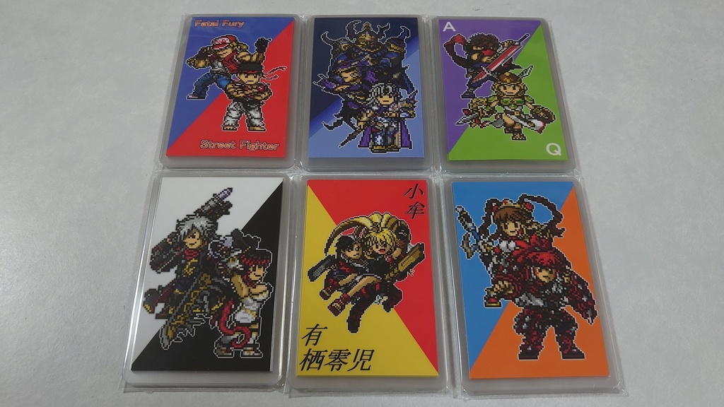 ゲームキャラドット絵ラミネートカード