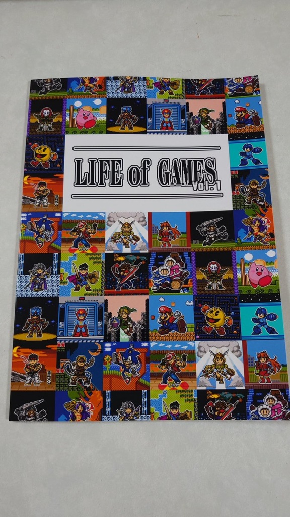 【値下】ゲームキャラドット絵画集①「LIFE of GAMES Vol.1」