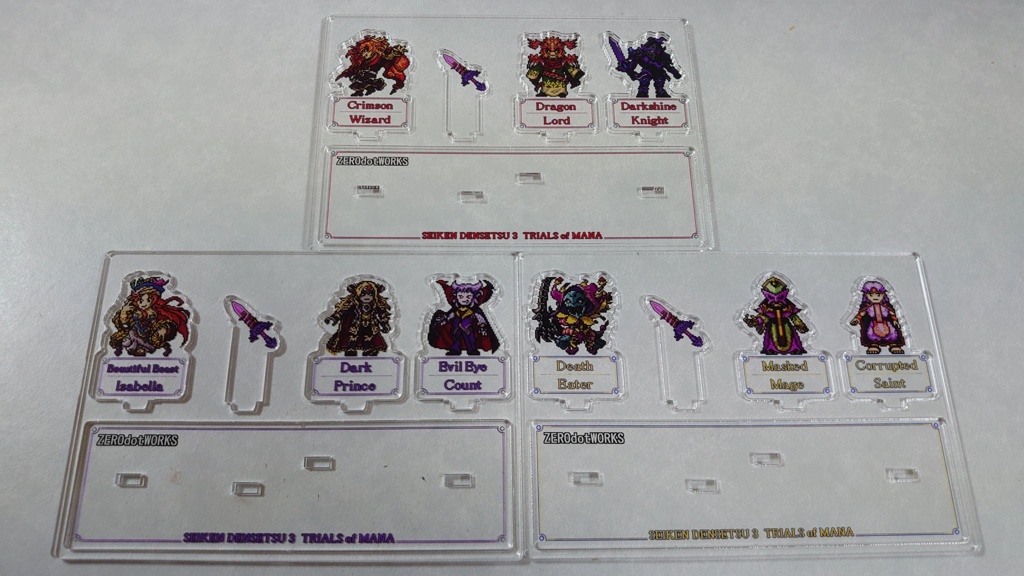 【値下】聖剣伝説3ドット絵アクリルジオラマ・敵勢力セット