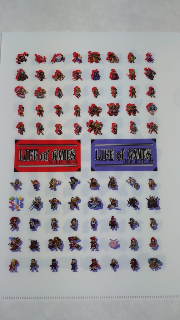 【値下】ゲームキャラドット絵画集⑥上巻「LIFE of GAMES 2021 SIDE:RED」