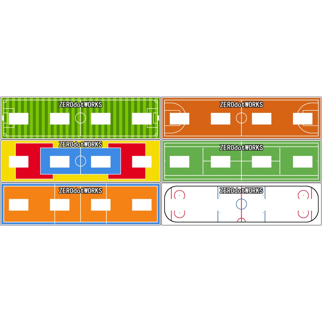 【新着】アクリルジオラマ台座：スポーツ系