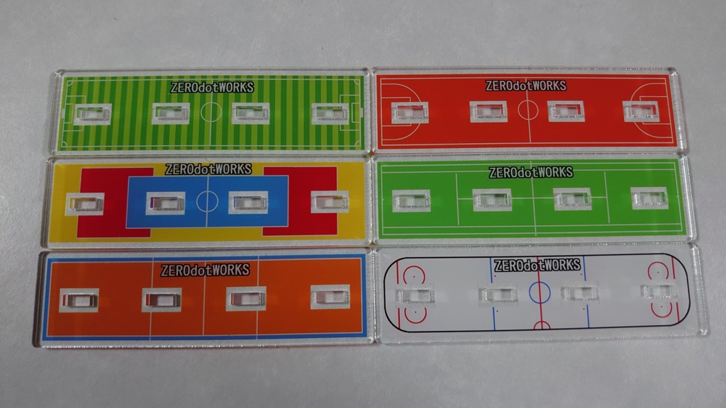 アクリルジオラマ台座:スポーツ系