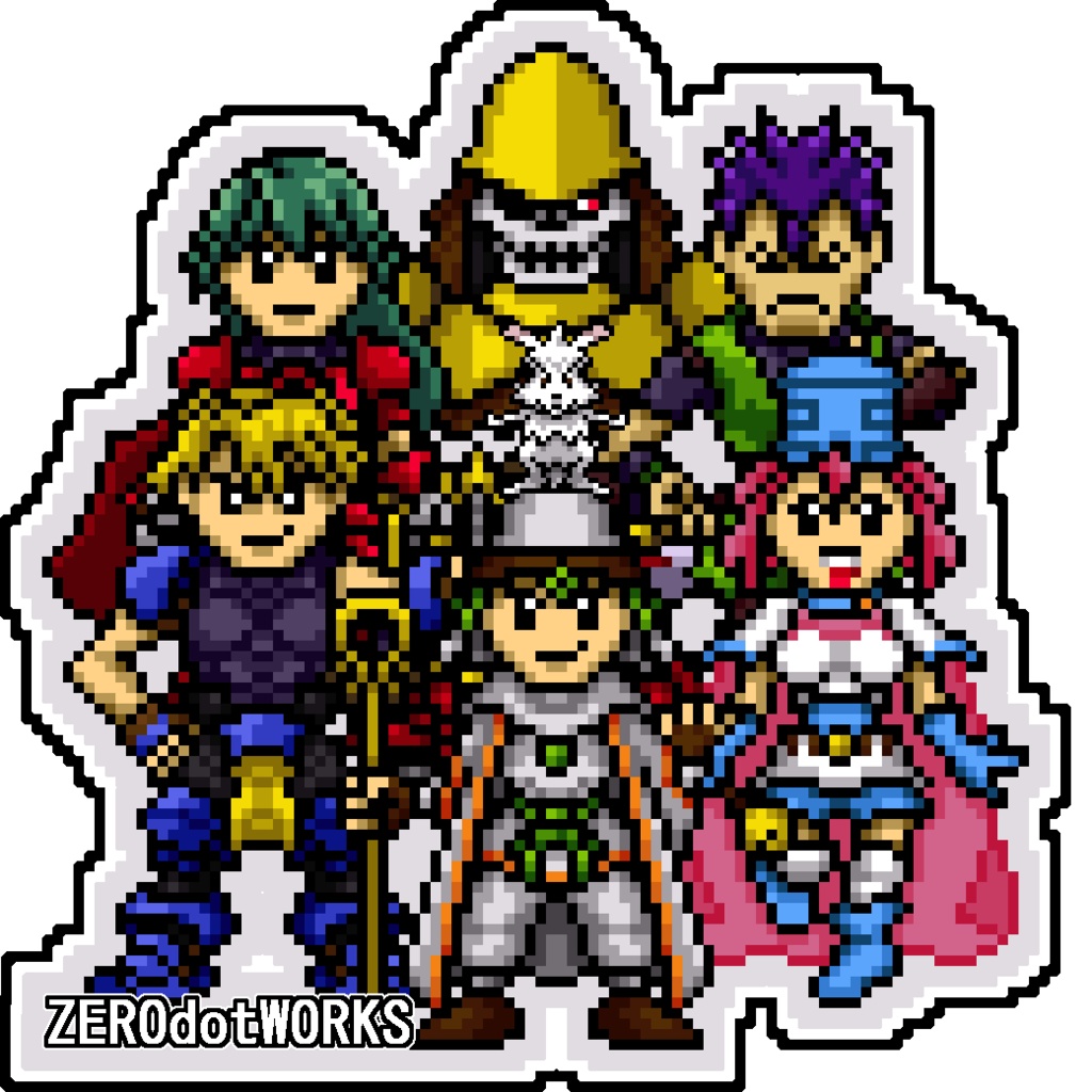 ガーディアンヒーローズドット絵アクリルスタンド