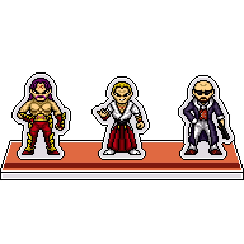 KOFオロチ編ドット絵アクリルジオラマ⑬：'96ボスチーム