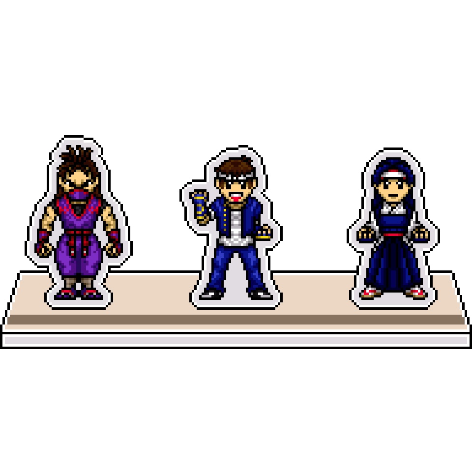 KOFオロチ編ドット絵アクリルジオラマ⑭：エディットチーム