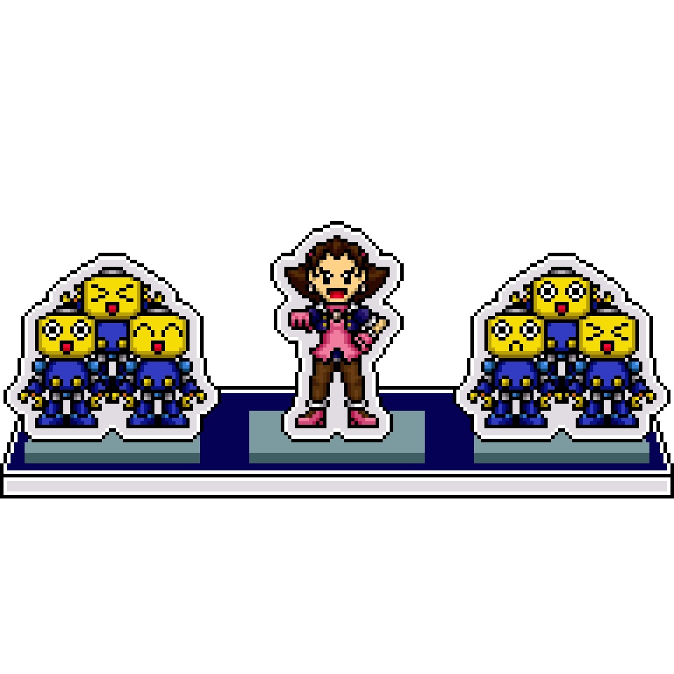 NXCドット絵アクリルジオラマ㉑：トロンにコブン