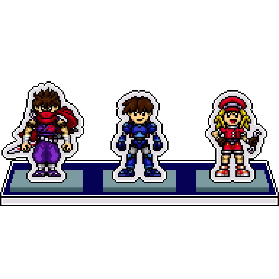 NXCドット絵アクリルジオラマ⑳：飛竜・ロック・ロール