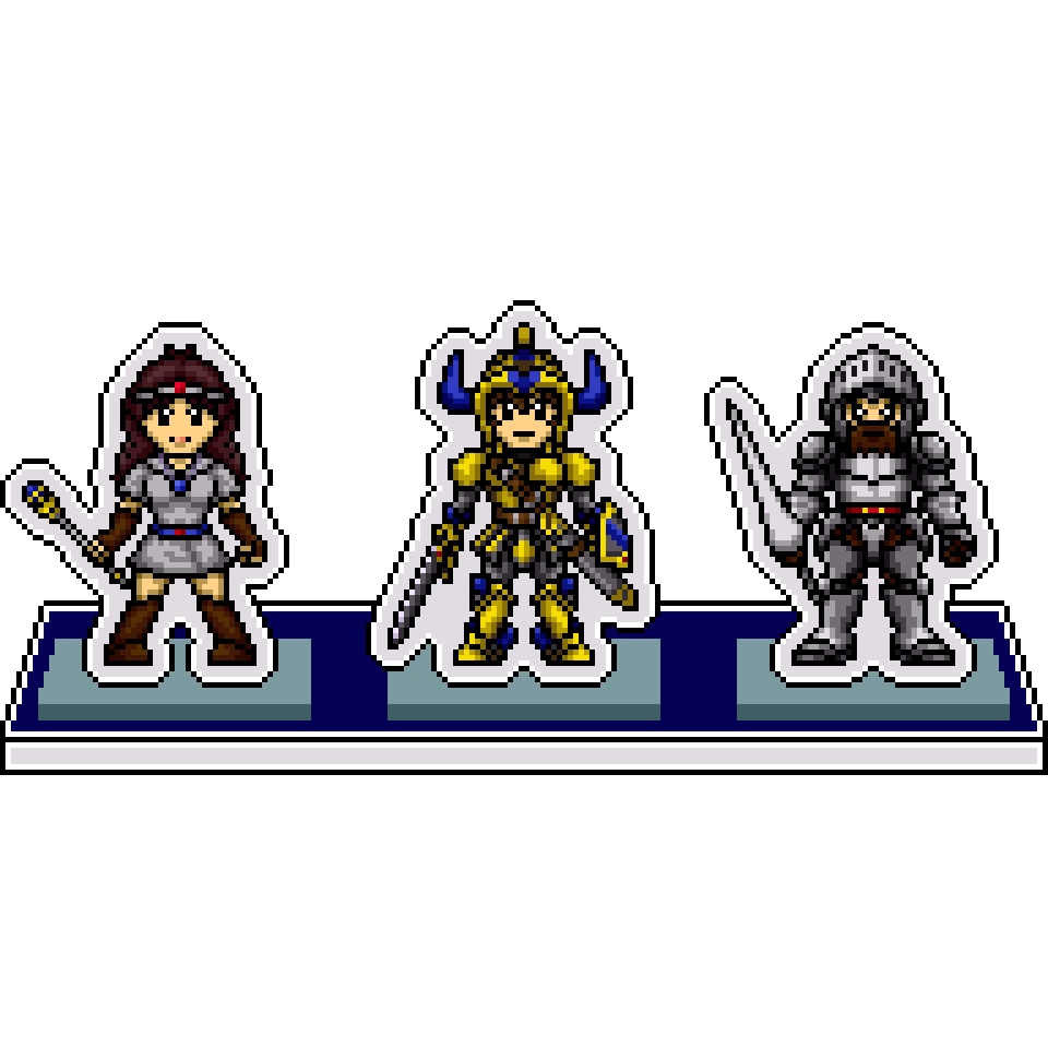 NXCドット絵アクリルジオラマ⑥：ギルガメス・カイ・アーサー