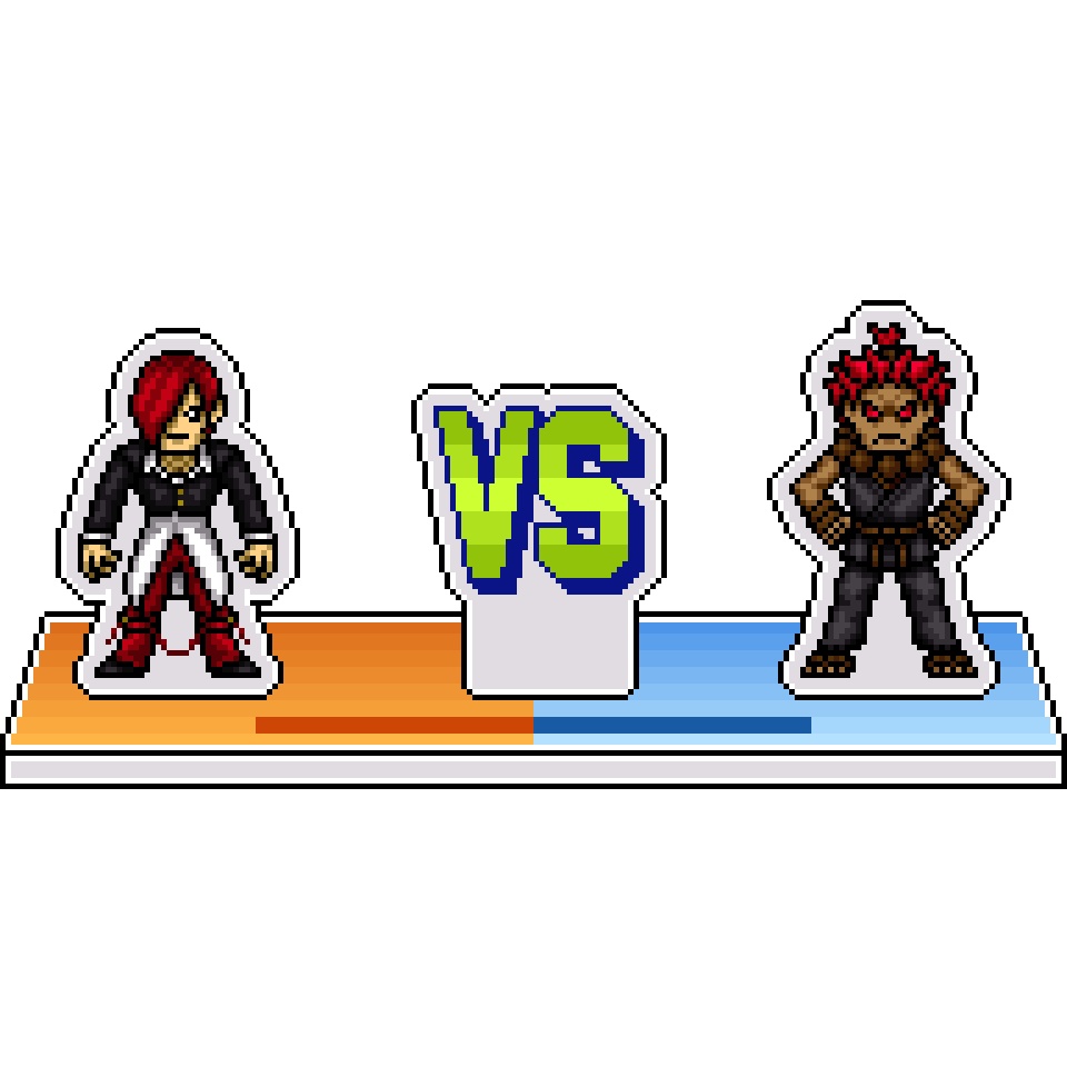 SvCドット絵アクリルジオラマ⑨：庵 VS. 豪鬼