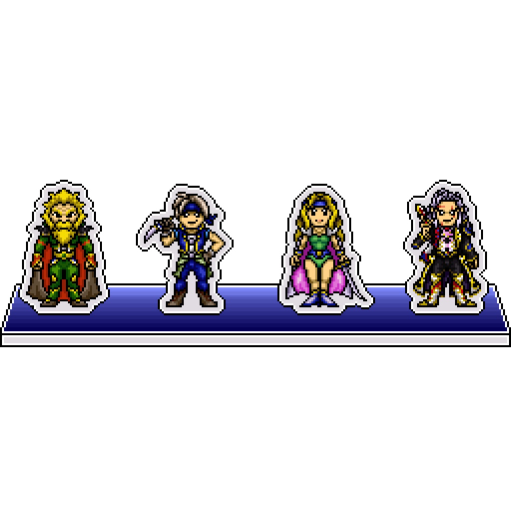 FF6ドット絵アクリルジオラマ②：ロック組