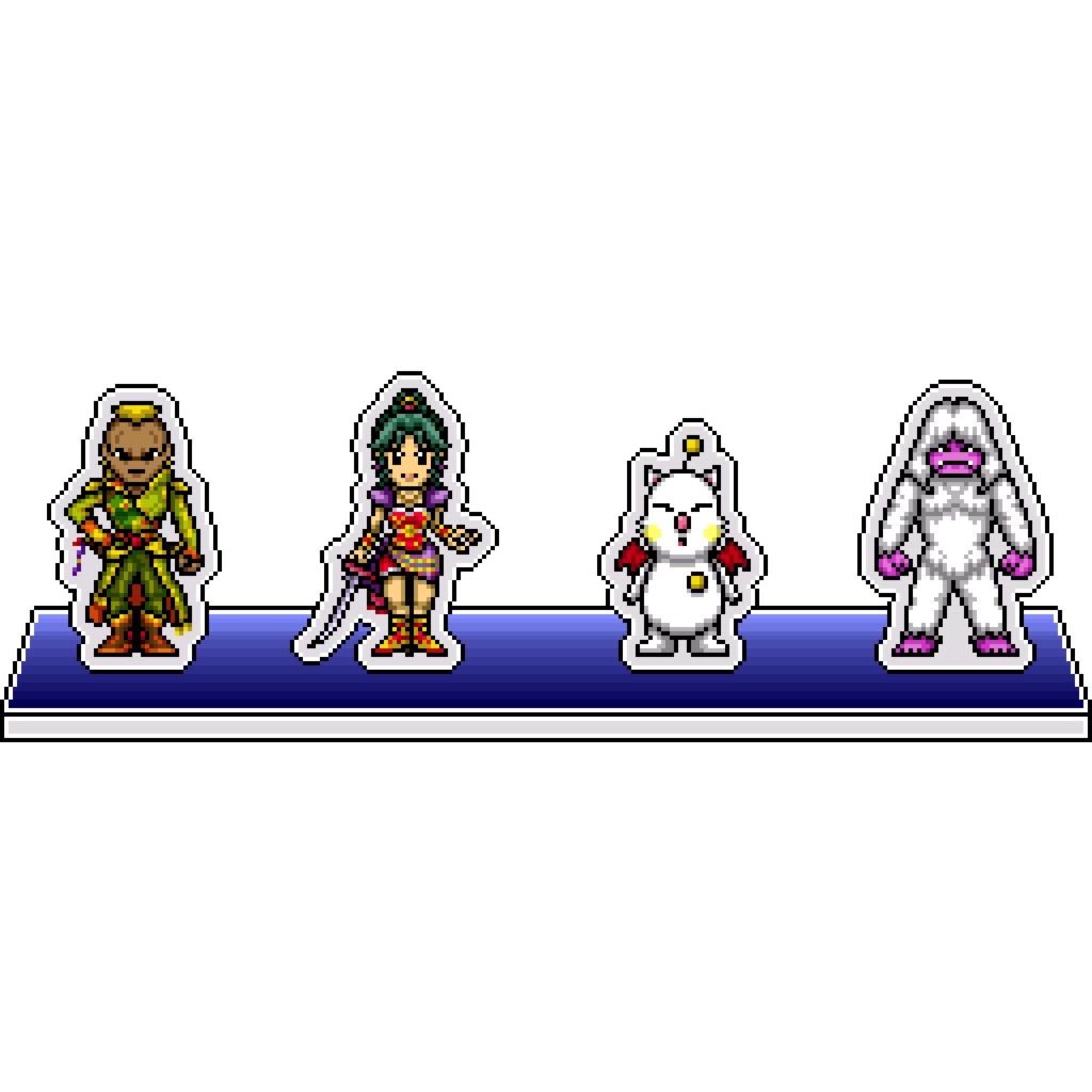 FF6ドット絵アクリルジオラマ①：ティナ組