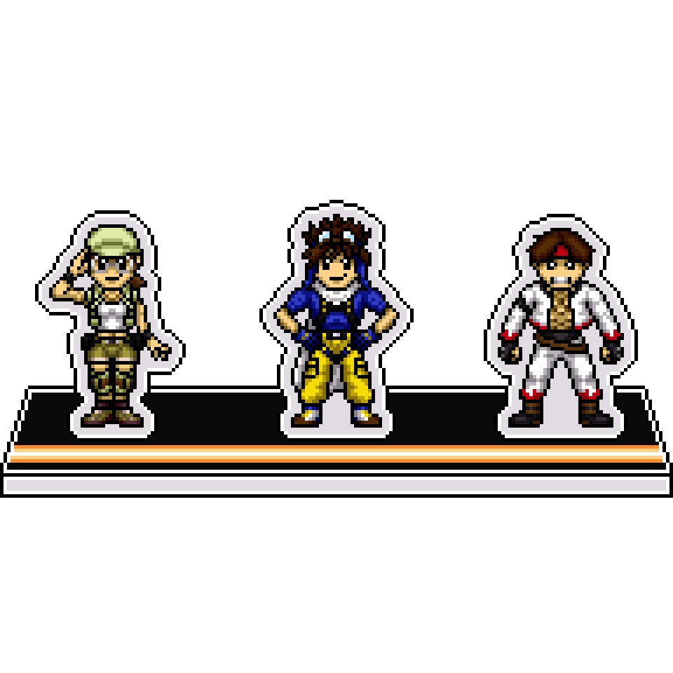 KOFネスツ編ドット絵アクリルジオラマ⑰：エキストラストライカーチーム