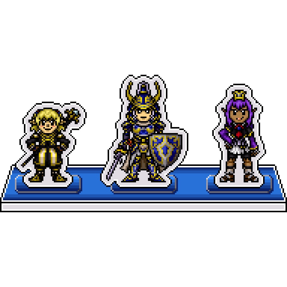 DFFドット絵アクリルジオラマ：WoL・シャントット・プリッシュ