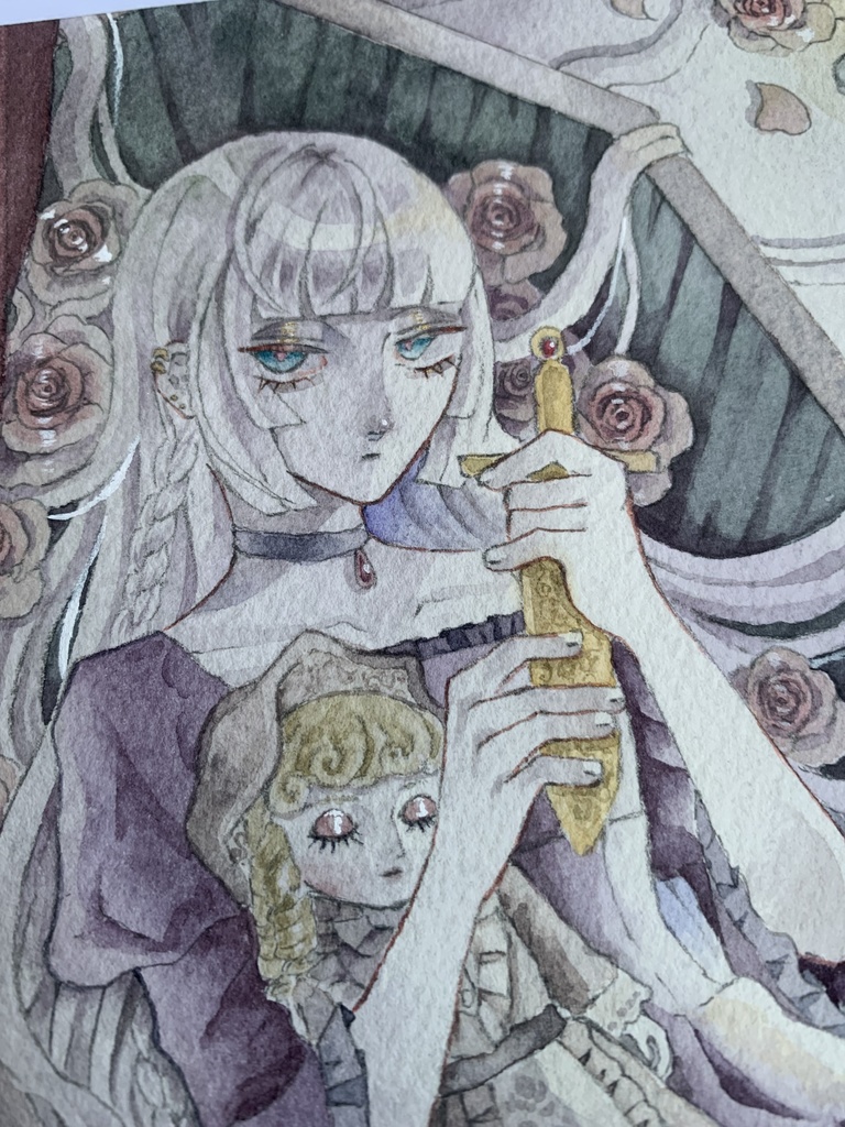 「かぐわしき夢」透明水彩原画