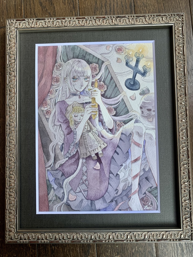 「かぐわしき夢」透明水彩原画