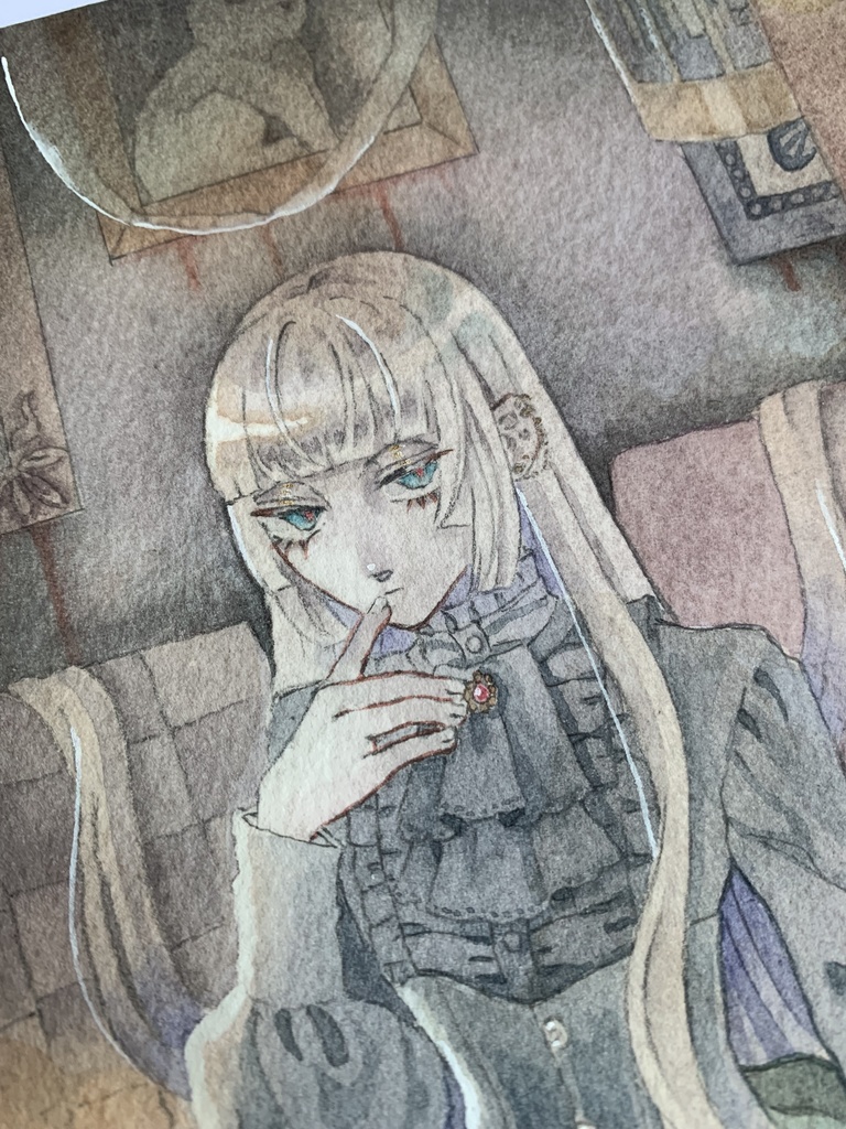 「夢の隙間」透明水彩原画