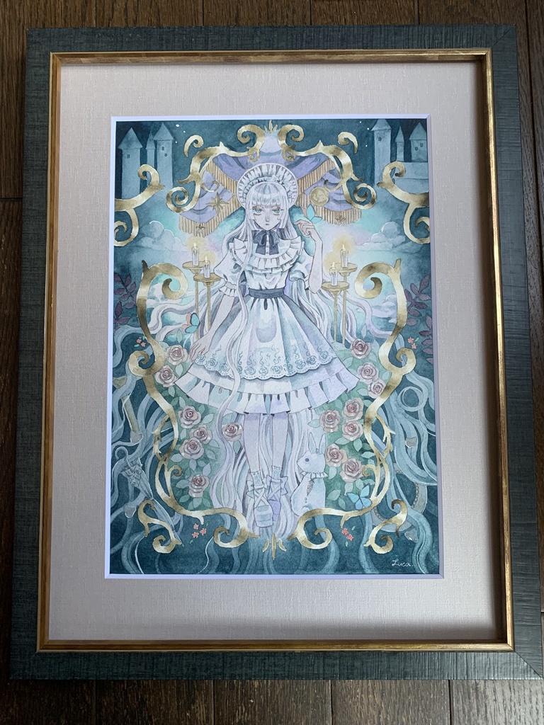 「その聖域へ」透明水彩原画