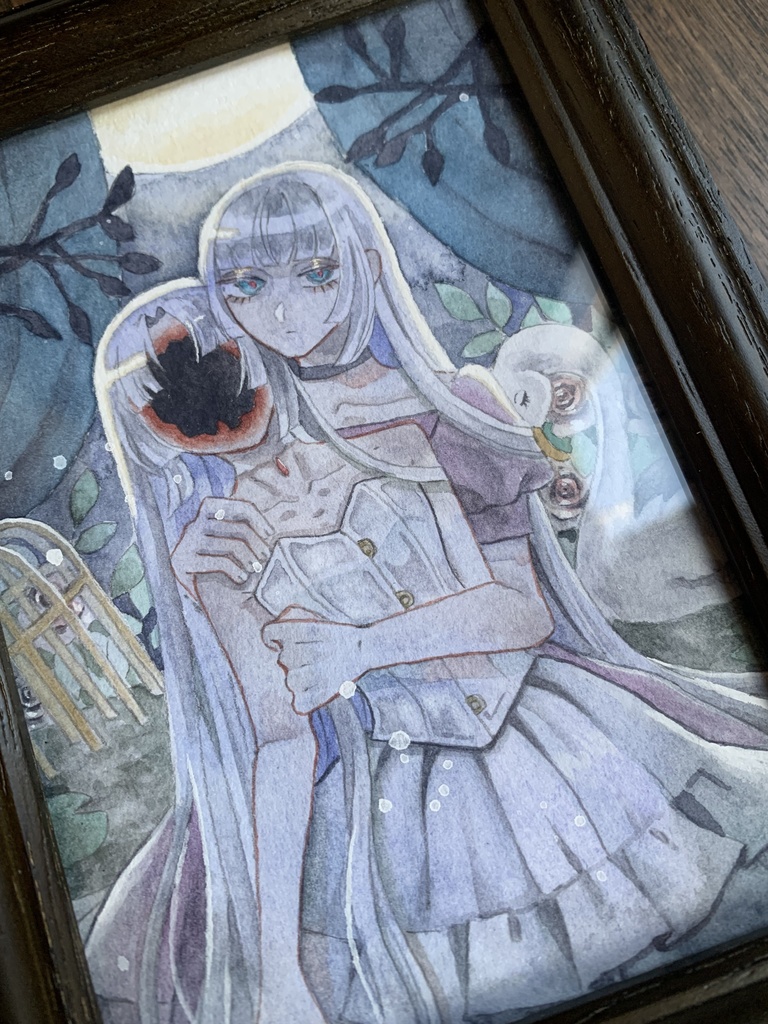 「私でないわたし」透明水彩原画