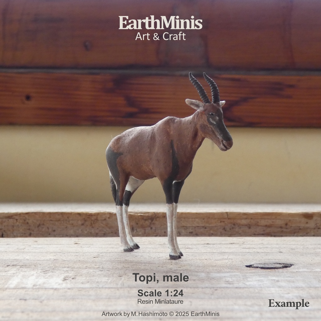 1/24スケール トピ(オス) 動物ミニチュア素材 ホワイト