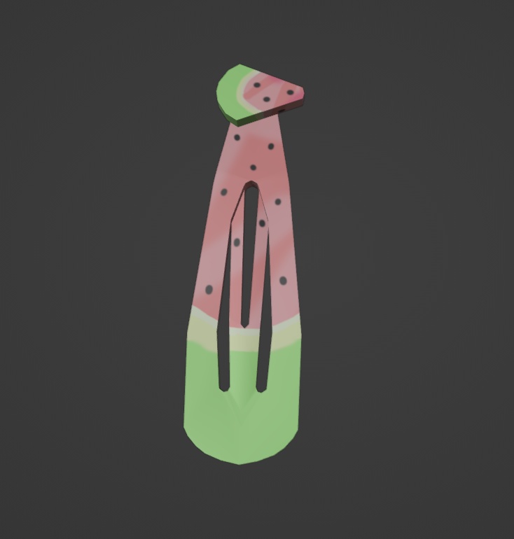 Pastel Watermelon Hairpin