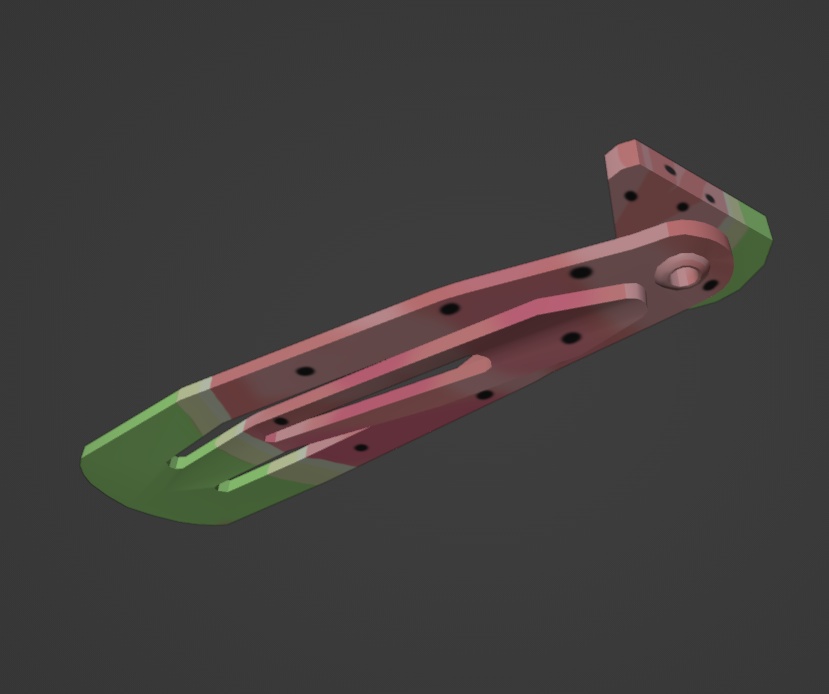 Pastel Watermelon Hairpin