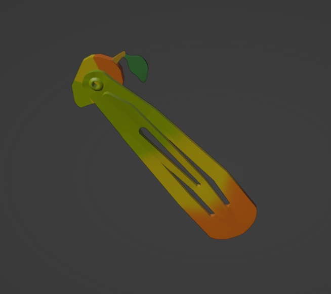 Pastel Mango Hairpin