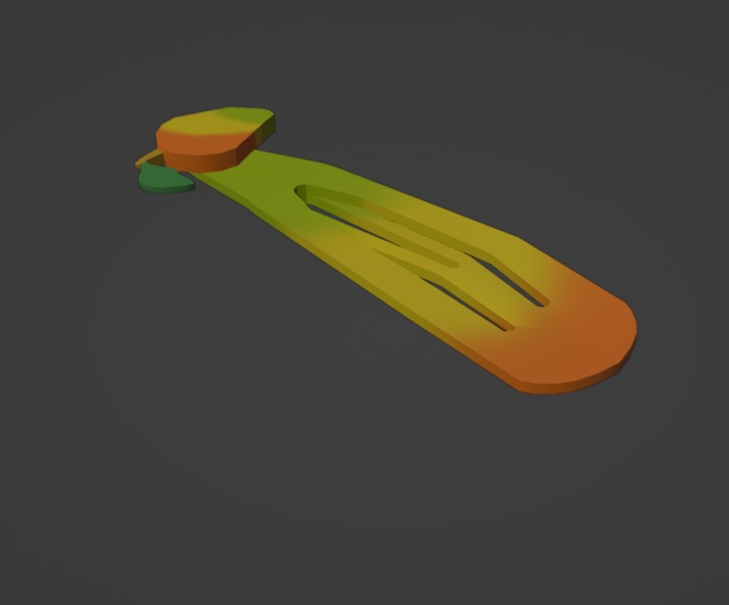 Pastel Mango Hairpin