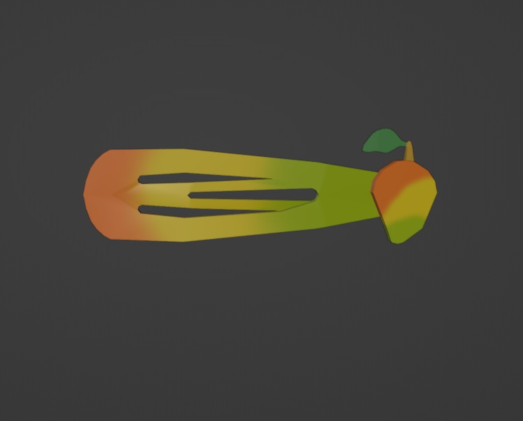 Pastel Mango Hairpin