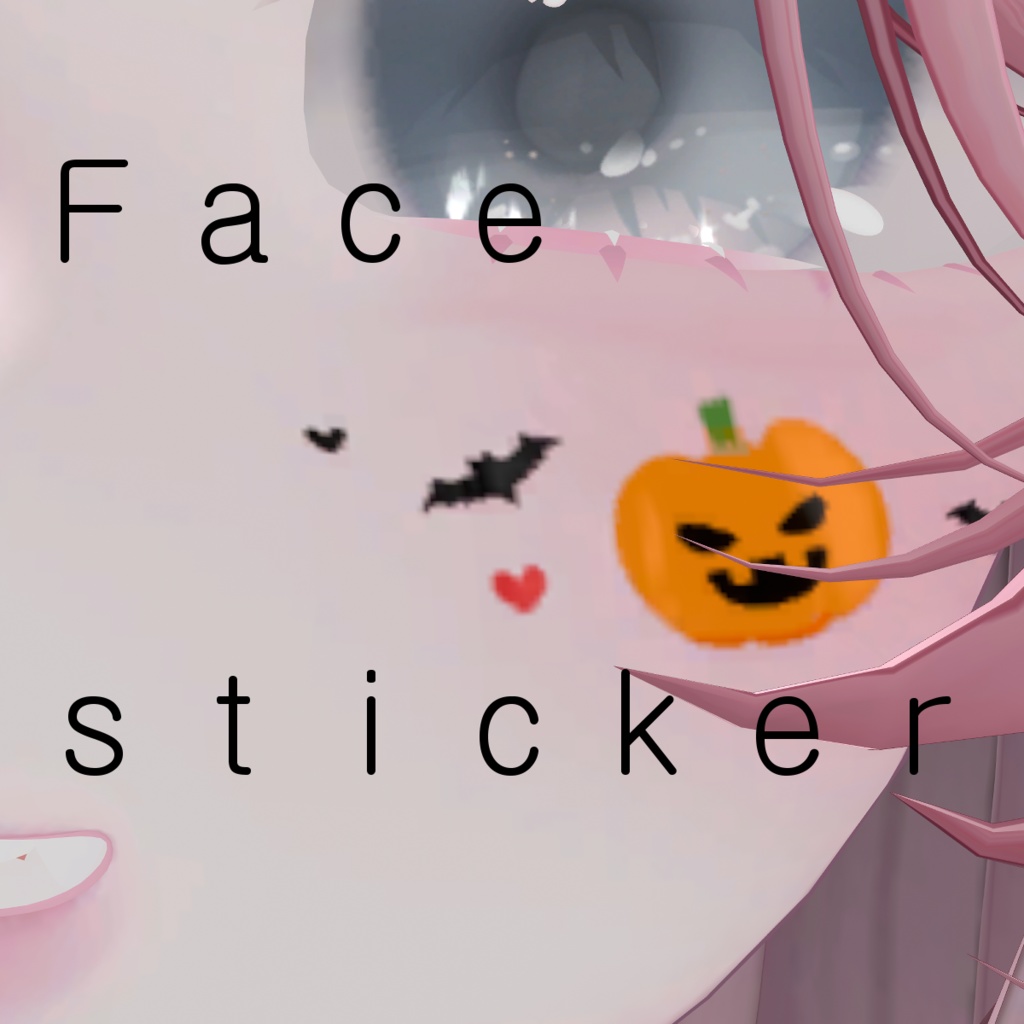 halloween face sticker(Manuka)