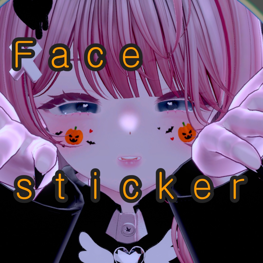 halloween face sticker(Manuka)
