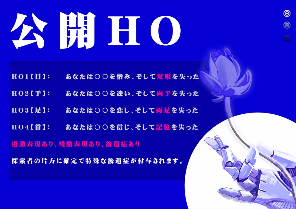 【5月に加筆修正予定】COCシナリオ『以心伝心』