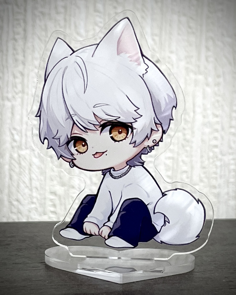 【アクリルスタンド】わんこ系ヒモ男子のご奉仕えっち シロ(おすわりver)