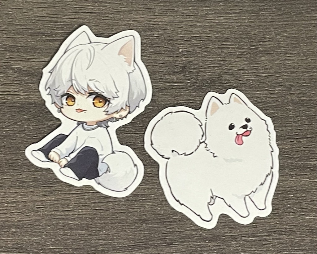 【アクリルスタンド】わんこ系ヒモ男子のご奉仕えっち シロ(おすわりver)