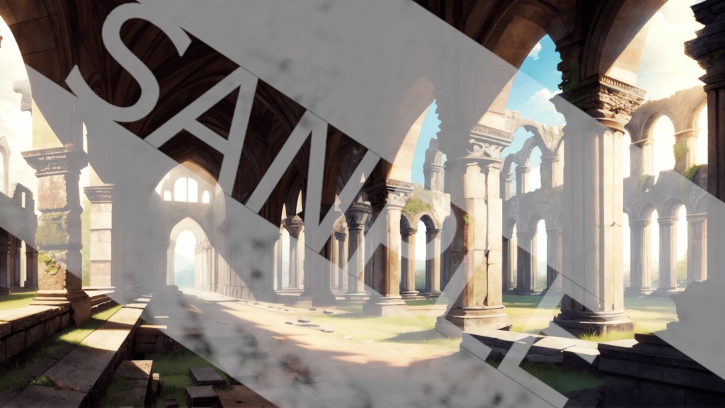 【背景素材】遺跡3種［0004］