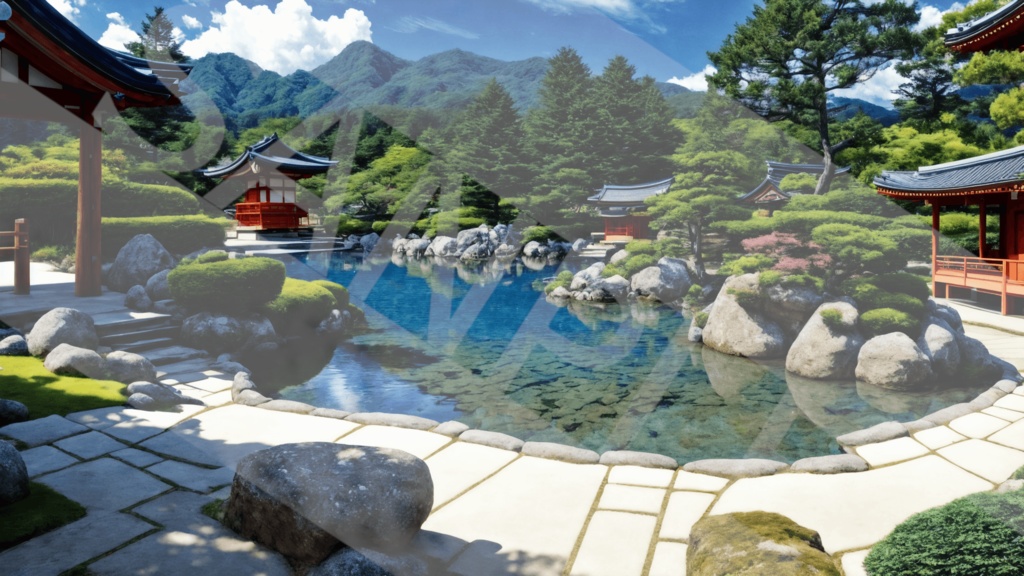 【背景素材】神社風3種［0027］