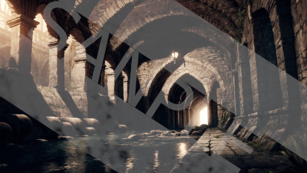 【背景素材】下水路3種［0068］