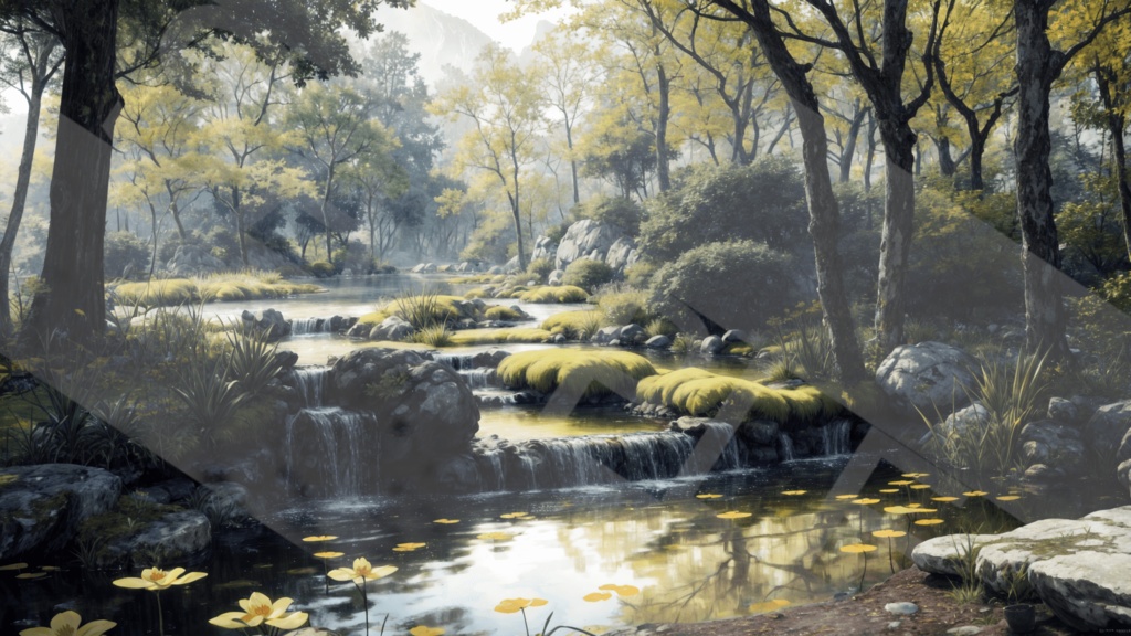 【背景素材】水辺・池3種［0076］