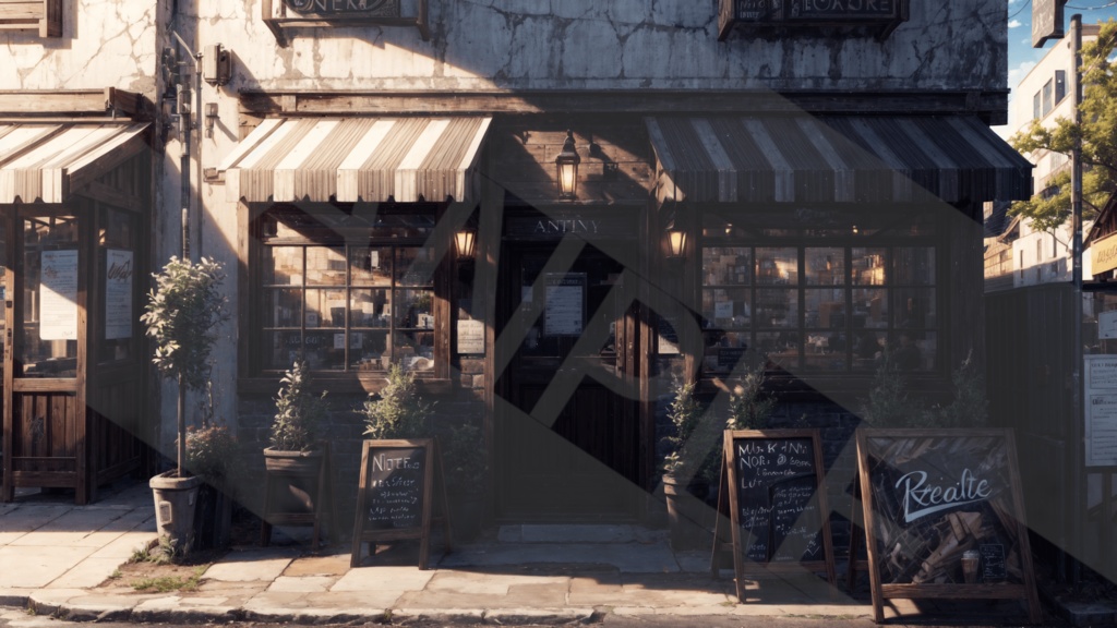 【背景素材】大衆レストラン・外観3種［0129］