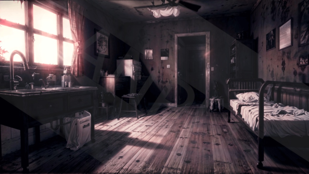 【背景素材】病室・ホラー3種［0236］