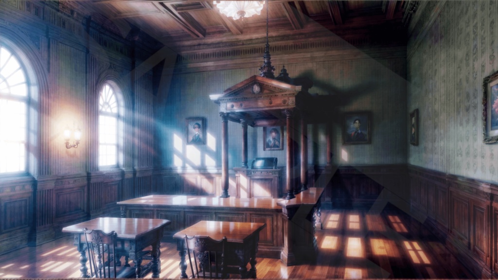 【背景素材】裁判所・室内3種［0242］