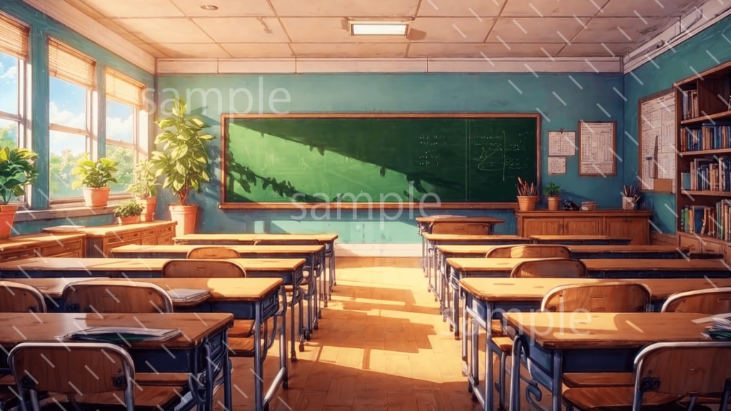 【背景素材】学校・教室3種［0267］