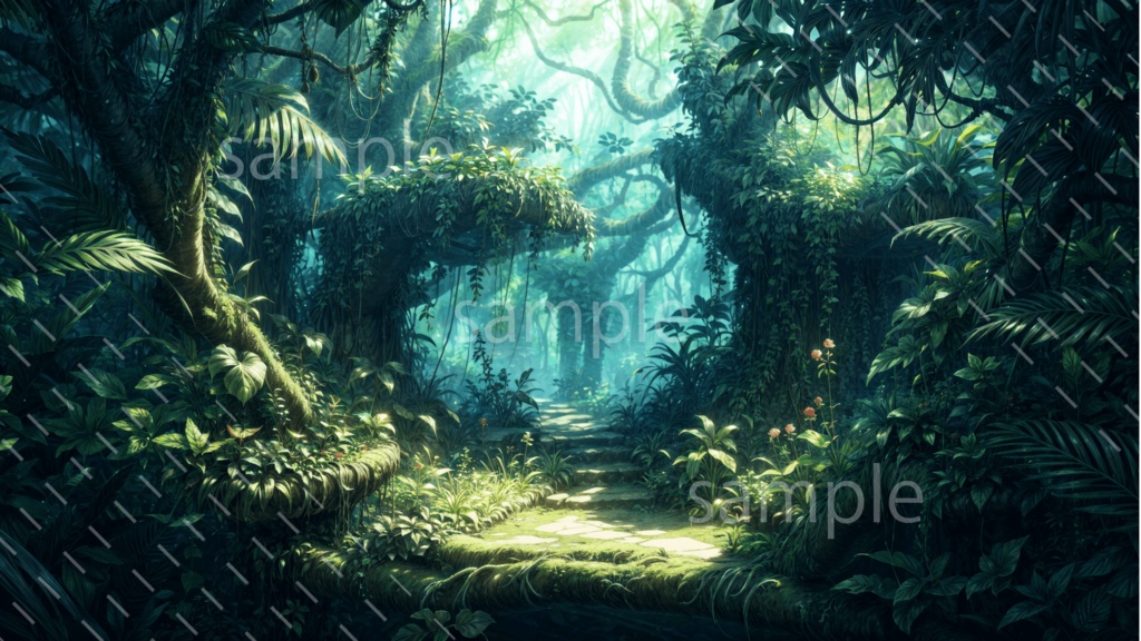 【背景素材】ジャングル3種［0270］