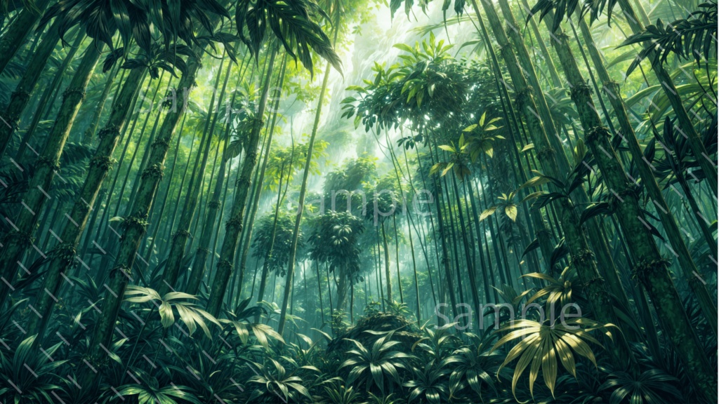 【背景素材】密林・竹林3種［0272］