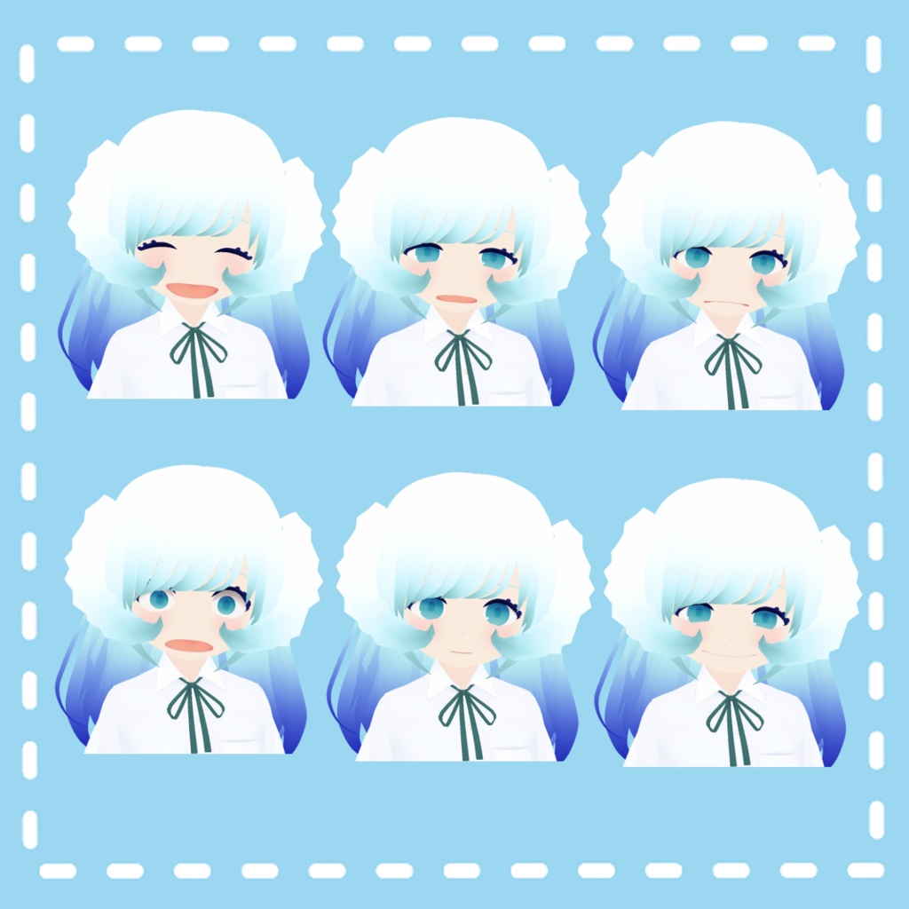 【vroid/VRMモデル】あおいちゃん