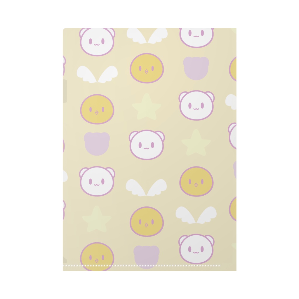 しろくまふぇ~ちゃん&ひよこさんマーククリアファイル