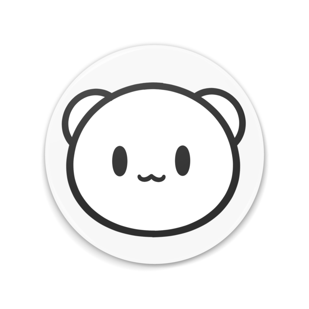 しろくまふぇ~ちゃんとひよこさんの缶ミラー