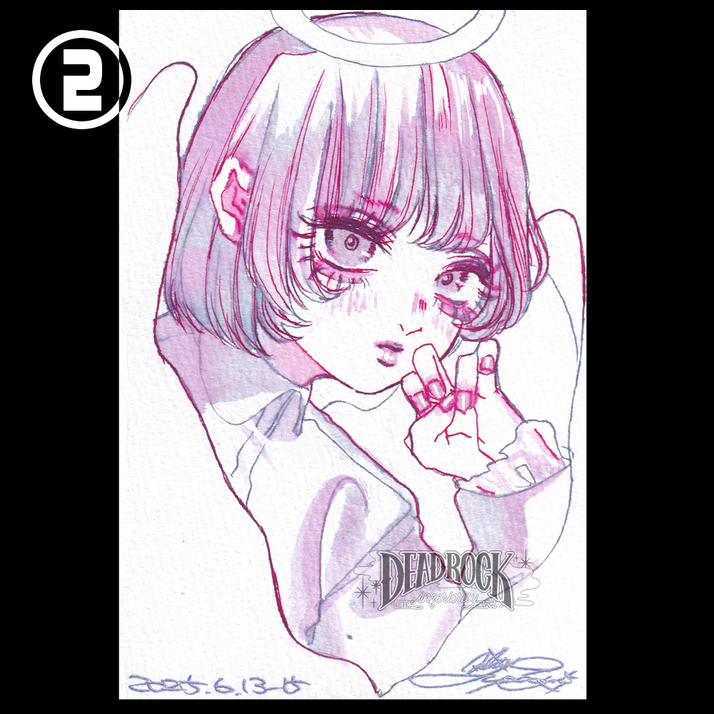 「天使と悪魔」Drawing