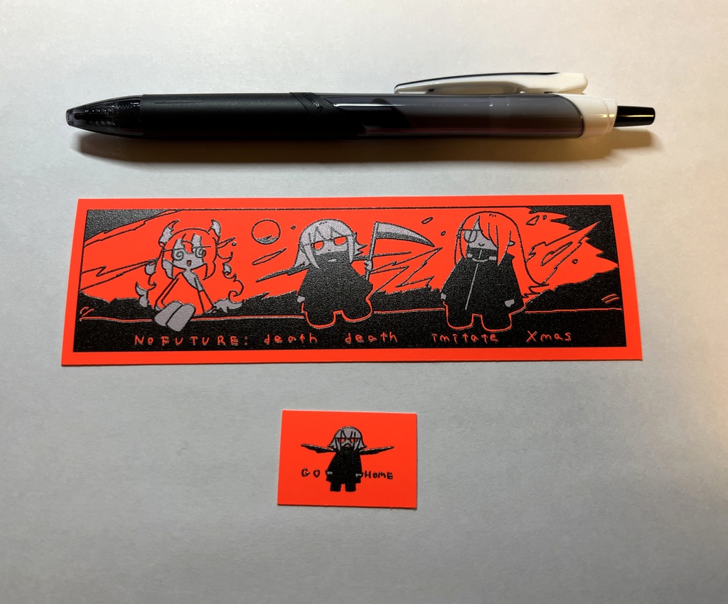 ノーフューチャー デスデスイミティクリスマス ステッカーセット