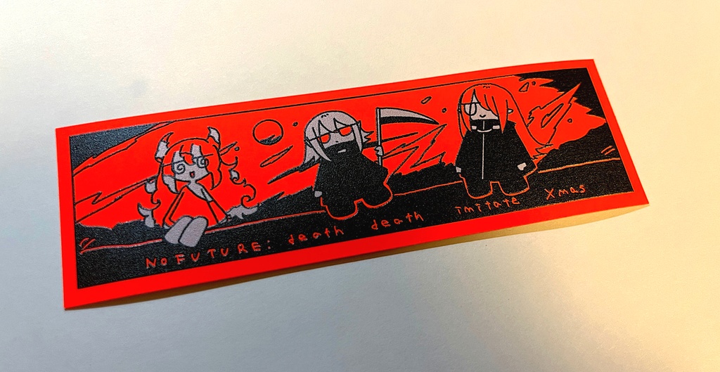 ノーフューチャー デスデスイミティクリスマス ステッカーセット