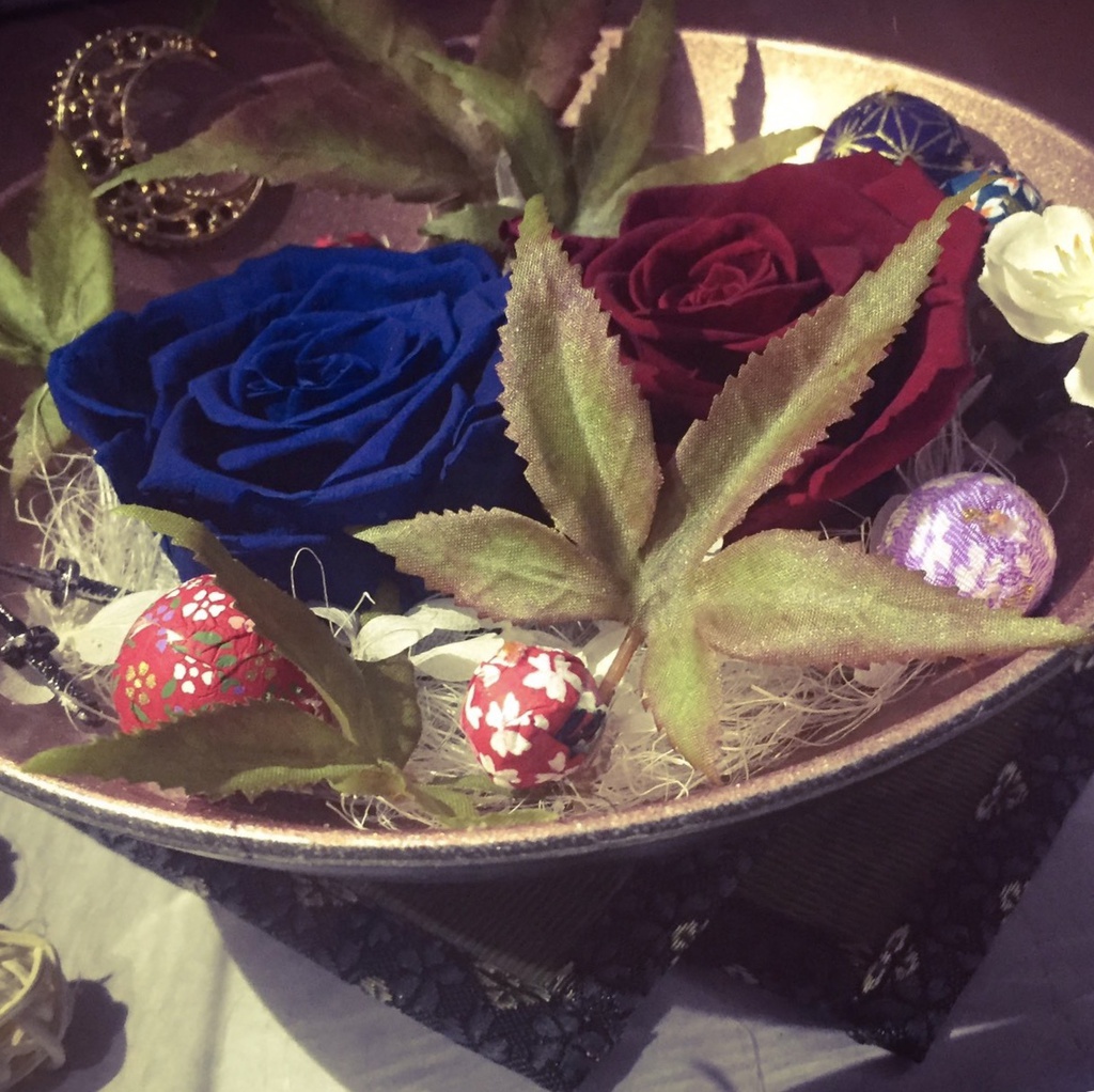 刀剣乱舞モチーフ プリザーブドフラワーアレンジメント